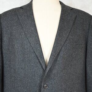 Brooks Brothers 1818 Madison Moon Wool-Cashmere Charcoal Sport Coat Blazer 46L